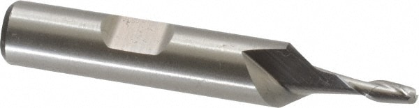 Cleveland C41602 Square End Mill: 1/8 Dia, 3/8 LOC, 3/8 Shank Dia, 2-5/16 OAL, 2 Flutes, High Speed Steel Image