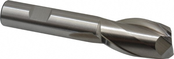 Cleveland C41635 Square End Mill: 7/8 Dia, 1-1/2 LOC, 5/8 Shank Dia, 4 OAL, 2 Flutes, High Speed Steel Image