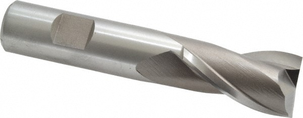 Cleveland C41636 Square End Mill: 7/8 Dia, 1-1/2 LOC, 3/4 Shank Dia, 4-1/8 OAL, 2 Flutes, High Speed Steel Image