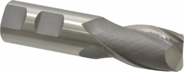 Cleveland C41644 Square End Mill: 1 Dia, 1-5/8 LOC, 1 Shank Dia, 4-1/2 OAL, 2 Flutes, High Speed Steel Image