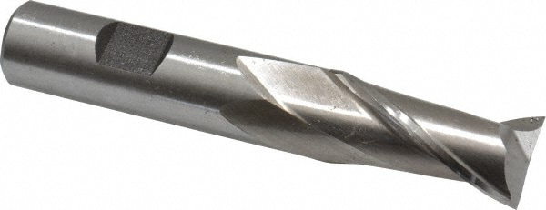 Cleveland C41626 Square End Mill: 11/16 Dia, 1-5/16 LOC, 5/8 Shank Dia, 3-3/4 OAL, 2 Flutes, High Speed Steel Image