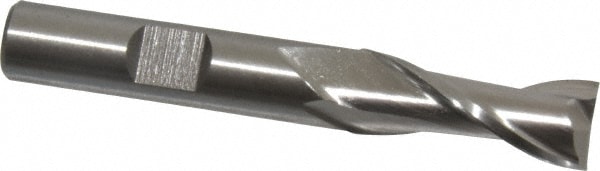 Cleveland C33742 Square End Mill: 13/32 Dia, 13/16 LOC, 3/8 Shank Dia, 2-11/16 OAL, 2 Flutes, High Speed Steel Image