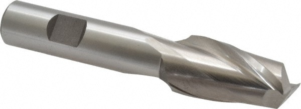 Cleveland C41632 Square End Mill: 13/16 Dia, 1-1/2 LOC, 5/8 Shank Dia, 4 OAL, 2 Flutes, High Speed Steel Image