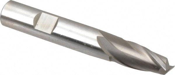 Cleveland C33744 Square End Mill: 29/64 Dia, 13/16 LOC, 1/2 Shank Dia, 3-1/4 OAL, 2 Flutes, High Speed Steel Image