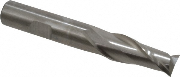 Cleveland C33747 Square End Mill: 33/64 Dia, 1-1/8 LOC, 1/2 Shank Dia, 3-3/8 OAL, 2 Flutes, High Speed Steel Image