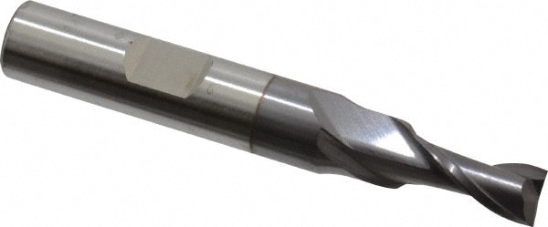 Cleveland C33811 Square End Mill: 17/64 Dia, 9/16 LOC, 3/8 Shank Dia, 2-1/2 OAL, 2 Flutes, High Speed Steel Image