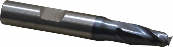 Cleveland C33814 Square End Mill: 5/16 Dia, 9/16 LOC, 3/8 Shank Dia, 2-1/2 OAL, 2 Flutes, High Speed Steel Image