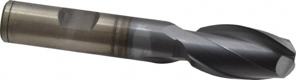 Cleveland C33835 Square End Mill: 5/8 Dia, 1-1/8 LOC, 1/2 Shank Dia, 3-3/8 OAL, 2 Flutes, High Speed Steel Image