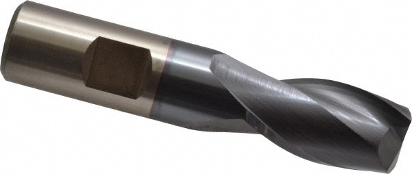 Cleveland C33841 Square End Mill: 3/4 Dia, 1-5/16 LOC, 3/4 Shank Dia, 3-5/8 OAL, 2 Flutes, High Speed Steel Image