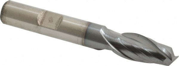 Cleveland C33820 Square End Mill: 13/32 Dia, 13/16 LOC, 3/8 Shank Dia, 2-11/16 OAL, 2 Flutes, High Speed Steel Image