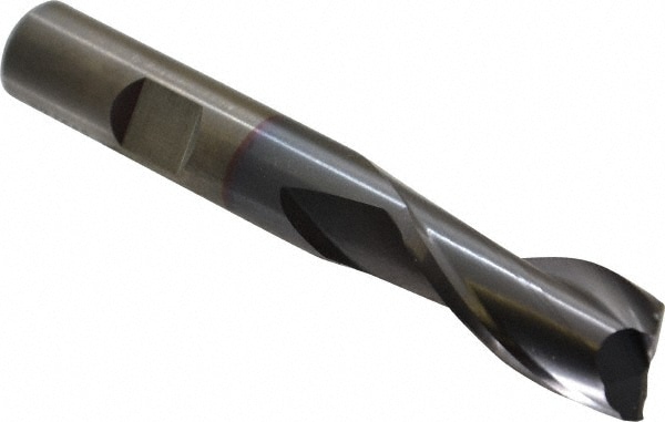 Cleveland C33832 Square End Mill: 37/64 Dia, 1-1/8 LOC, 1/2 Shank Dia, 3-3/8 OAL, 2 Flutes, High Speed Steel Image