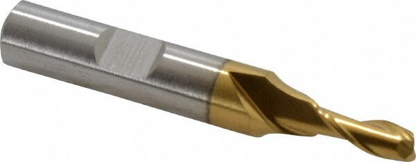 Cleveland C33756 Square End Mill: 13/64 Dia, 1/2 LOC, 3/8 Shank Dia, 2-7/16 OAL, 2 Flutes, High Speed Steel Image