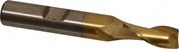 Cleveland C41553 Square End Mill: 5/16 Dia, 9/16 LOC, 3/8 Shank Dia, 2-1/2 OAL, 2 Flutes, High Speed Steel Image