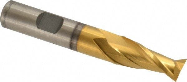 Cleveland C33771 Square End Mill: 31/64 Dia, 13/16 LOC, 1/2 Shank Dia, 3-1/4 OAL, 2 Flutes, High Speed Steel Image