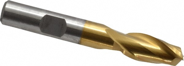 Cleveland C33766 Square End Mill: 13/32 Dia, 13/16 LOC, 3/8 Shank Dia, 2-11/16 OAL, 2 Flutes, High Speed Steel Image