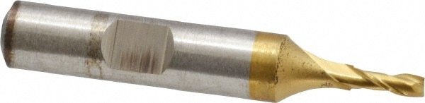 Cleveland C38932 1/8" Diam, 3/8" LOC, 2 Flute High Speed Steel Keyway End Mill Image