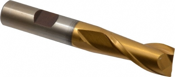 Cleveland C38945 9/16" Diam, 1-1/4" LOC, 2 Flute High Speed Steel Keyway End Mill Image