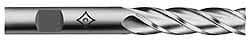 Cleveland C33419 Square End Mill: 7/8 Dia, 3-1/2 LOC, 7/8 Shank Dia, 5-3/4 OAL, 4 Flutes, High Speed Steel Image