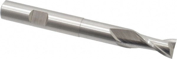 Cleveland C41777 Square End Mill: 3/8 Dia, 3/4 LOC, 3/8 Shank Dia, 3-5/16 OAL, 2 Flutes, High Speed Steel Image