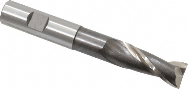 Cleveland C41784 Square End Mill: 5/8 Dia, 1-3/8 LOC, 5/8 Shank Dia, 4-5/8 OAL, 2 Flutes, High Speed Steel Image