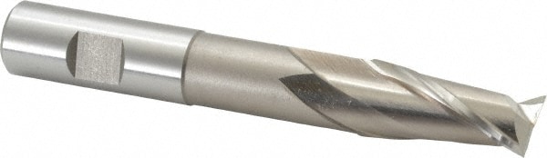 Cleveland C41787 Square End Mill: 3/4 Dia, 1-5/8 LOC, 3/4 Shank Dia, 5-1/4 OAL, 2 Flutes, High Speed Steel Image