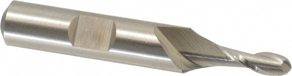 Cleveland C42111 Ball End Mill: 0.1875" Dia, 0.5" LOC, 2 Flute, High Speed Steel Image