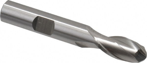 Cleveland C42119 Ball End Mill: 0.375" Dia, 0.75" LOC, 2 Flute, High Speed Steel Image