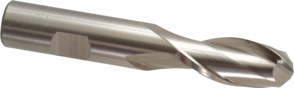 Cleveland C42129 Ball End Mill: 0.625" Dia, 1.375" LOC, 2 Flute, High Speed Steel Image