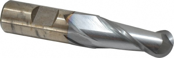 Cleveland C39038 Ball End Mill: 0.75" Dia, 1.625" LOC, 2 Flute, High Speed Steel Image