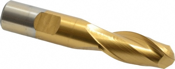 Cleveland C39019 Ball End Mill: 0.625" Dia, 1.375" LOC, 2 Flute, High Speed Steel Image