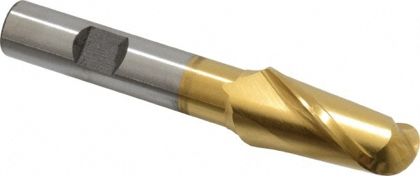 Cleveland C39020 Ball End Mill: 0.75" Dia, 1.3125" LOC, 2 Flute, High Speed Steel Image