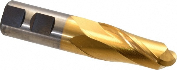 Cleveland C39022 Ball End Mill: 0.875" Dia, 2" LOC, 2 Flute, High Speed Steel Image