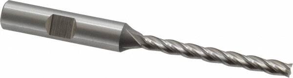 4.5 mm Cutting Diameter Uncoated 9.5 mm Cutting Length SGS 41434 14MB 4 Flute Double End Ball End General Purpose End Mill 63 mm Length 4.5 mm Shank Diameter