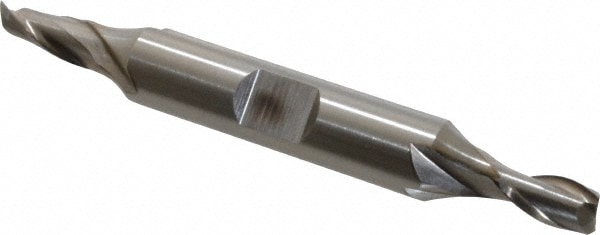 Cleveland C42101 Square End Mill: 7/32 Dia, 21/64 LOC, 3/8 Shank Dia, 2-7/8 OAL, 2 Flutes, High Speed Steel Image