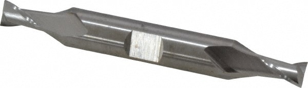 Cleveland C42103 Square End Mill: 1/4 Dia, 3/8 LOC, 3/8 Shank Dia, 2-7/8 OAL, 2 Flutes, High Speed Steel Image