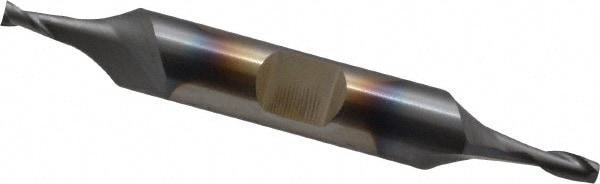 Cleveland C39049 Square End Mill: 1/8 Dia, 3/16 LOC, 3/8 Shank Dia, 2-3/4 OAL, 2 Flutes, High Speed Steel Image