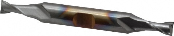 Cleveland C39053 Square End Mill: 1/4 Dia, 3/8 LOC, 3/8 Shank Dia, 2-7/8 OAL, 2 Flutes, High Speed Steel Image