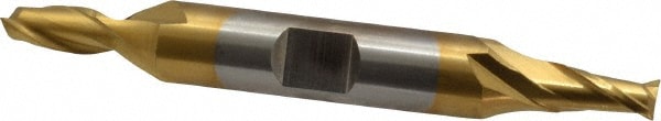 Cleveland C39047 Square End Mill: 7/32 Dia, 21/64 LOC, 3/8 Shank Dia, 2-7/8 OAL, 2 Flutes, High Speed Steel Image