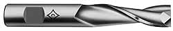 Cleveland C41737 Square End Mill: 1-1/4 Dia, 3 LOC, 1 Shank Dia, 6-1/2 OAL, 2 Flutes, High Speed Steel Image