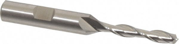 Cleveland C39065 Square End Mill: 7/32 Dia, 1-1/4 LOC, 3/8 Shank Dia, 3-1/16 OAL, 2 Flutes, High Speed Steel Image