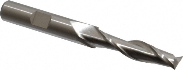 Cleveland C39069 Square End Mill: 11/32 Dia, 1-1/2 LOC, 3/8 Shank Dia, 3-1/4 OAL, 2 Flutes, High Speed Steel Image