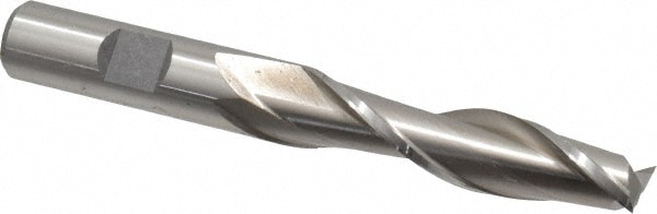 Cleveland C41718 Square End Mill: 1/2 Dia, 2 LOC, 1/2 Shank Dia, 4 OAL, 2 Flutes, High Speed Steel Image