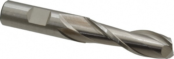 Cleveland C41721 Square End Mill: 5/8 Dia, 2 LOC, 5/8 Shank Dia, 4-1/8 OAL, 2 Flutes, High Speed Steel Image