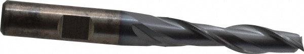 Cleveland C39111 Square End Mill: 5/16 Dia, 1-3/8 LOC, 3/8 Shank Dia, 3-1/8 OAL, 2 Flutes, High Speed Steel Image