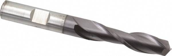 Cleveland C39113 Square End Mill: 3/8 Dia, 1-1/2 LOC, 3/8 Shank Dia, 3-1/4 OAL, 2 Flutes, High Speed Steel Image