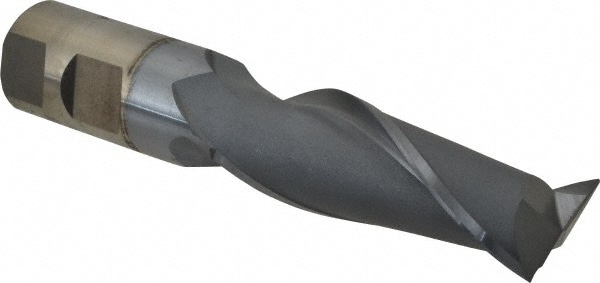 Cleveland C39126 Square End Mill: 1 Dia, 3 LOC, 1 Shank Dia, 5-1/2 OAL, 2 Flutes, High Speed Steel Image