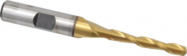 Cleveland C39078 Square End Mill: 3/16 Dia, 1-1/4 LOC, 3/8 Shank Dia, 3-1/16 OAL, 2 Flutes, High Speed Steel Image