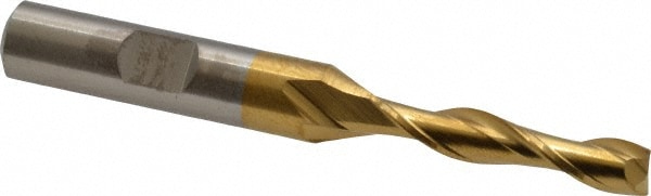 Cleveland C39080 Square End Mill: 1/4 Dia, 1-1/4 LOC, 3/8 Shank Dia, 3-1/16 OAL, 2 Flutes, High Speed Steel Image