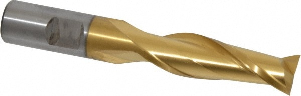 Cleveland C39091 Square End Mill: 5/8 Dia, 2 LOC, 5/8 Shank Dia, 4-5/8 OAL, 2 Flutes, High Speed Steel Image