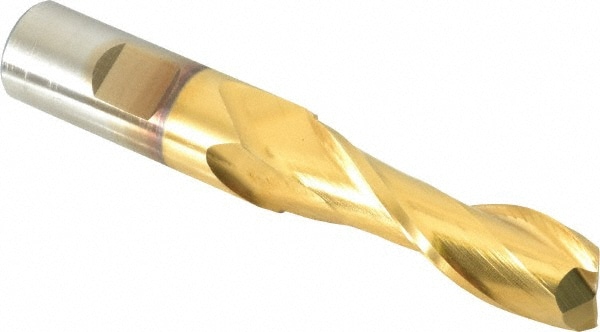 Cleveland C39092 Square End Mill: 11/16 Dia, 2-1/4 LOC, 3/4 Shank Dia, 5-1/4 OAL, 2 Flutes, High Speed Steel Image